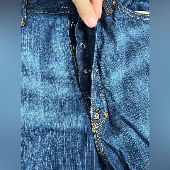 Polo Ralph Lauren 38W 34L Carver Heritage Men's Relaxed Denim Vintage Blue Jeans - Picture 3 of 16